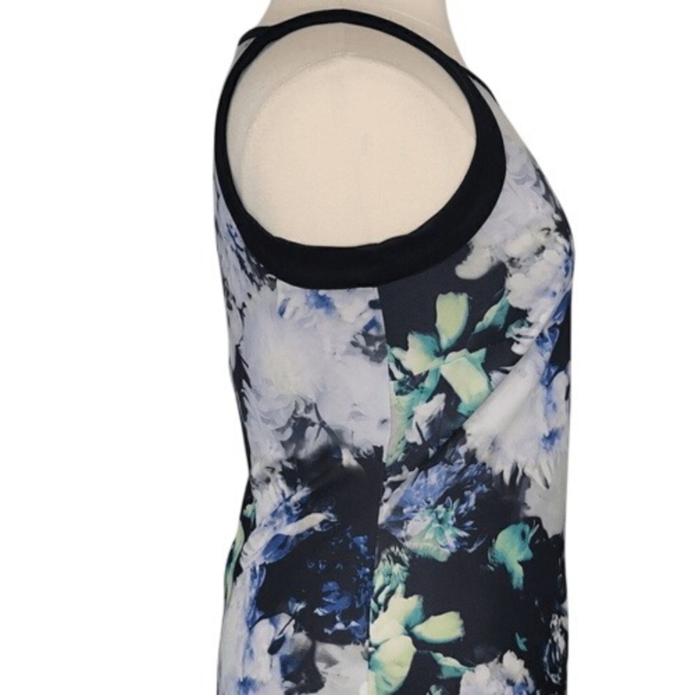Ashley Stewart Black Floral Sleeveless‎ Dress - Picture 5 of 8